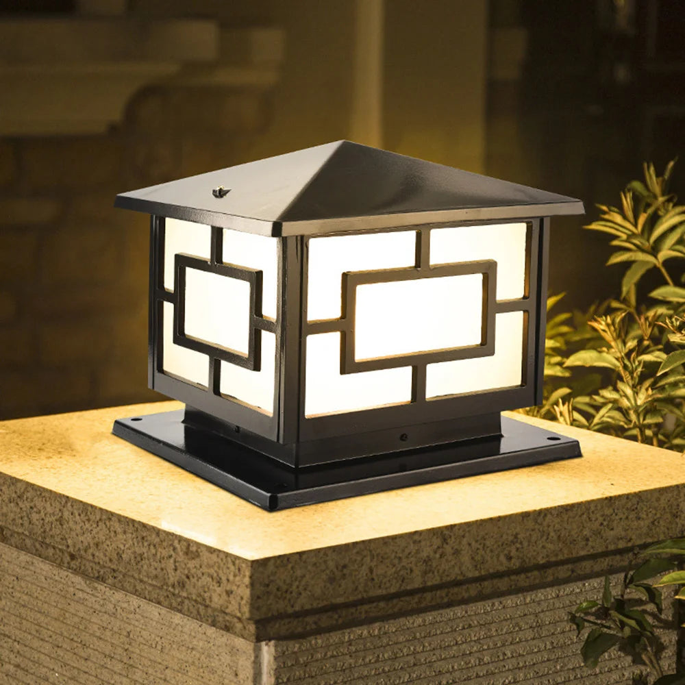 lampe extérieure rétro pour jardin et cour étanche - vue 9 sur 8
