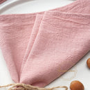 Serviette de table coton lavé vintage bord dentelle