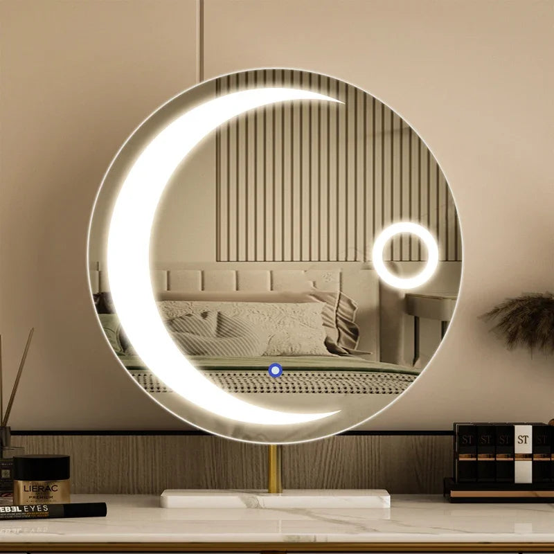 miroir led étoile moderne pour filles et cosmétiques luxe - vue 3 sur 14