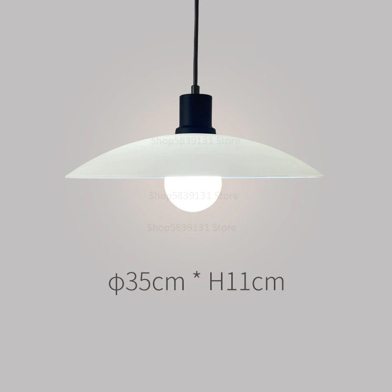 Nordic minimalist LED pendant light Danish designer flying saucer - vue 14 sur 16