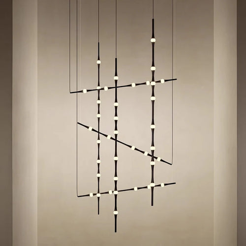 Lustre Led de styliste nordique noir