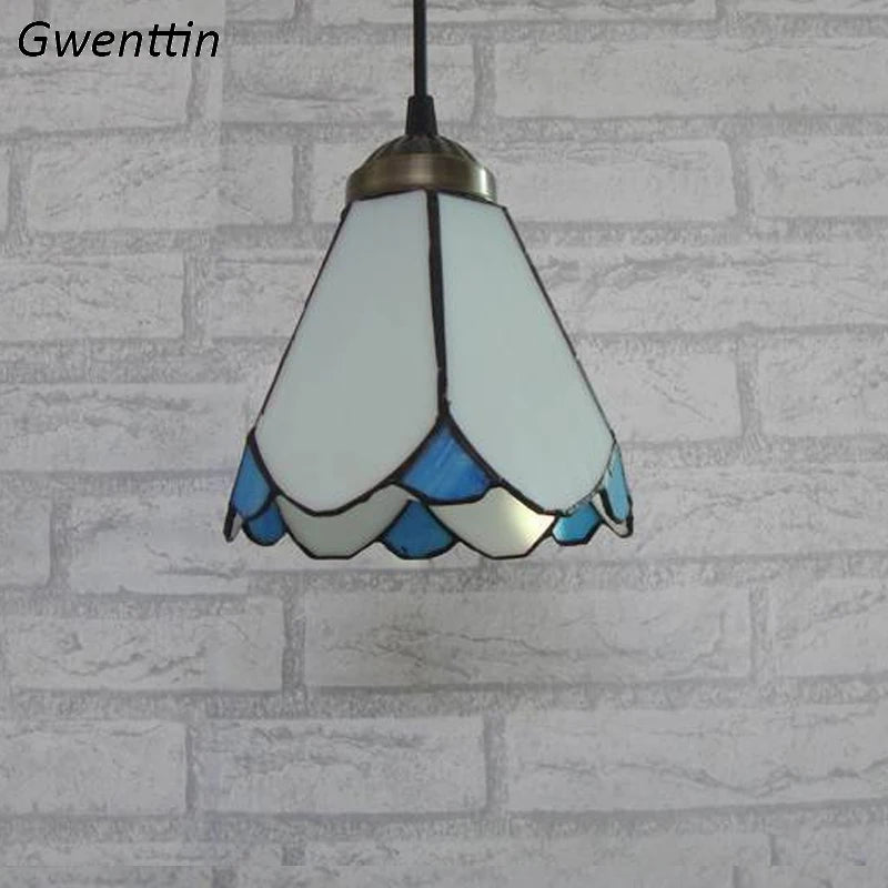 suspension tiffany méditerranéenne pour décoration intérieure élégante - vue 6 sur 9