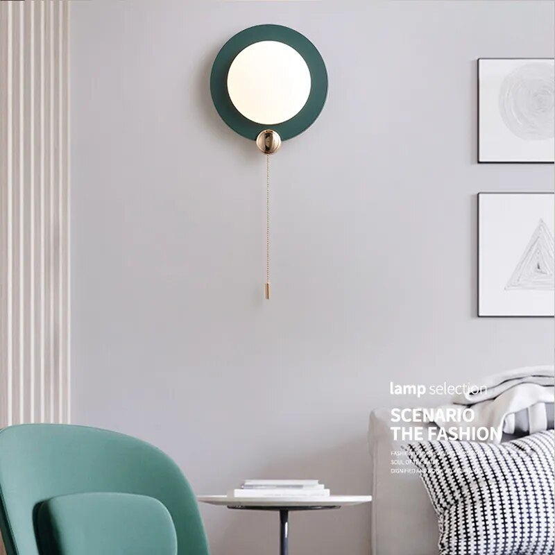 Appliques murales LED d'intérieur créatives avec interrupteur - vue 5 sur 8