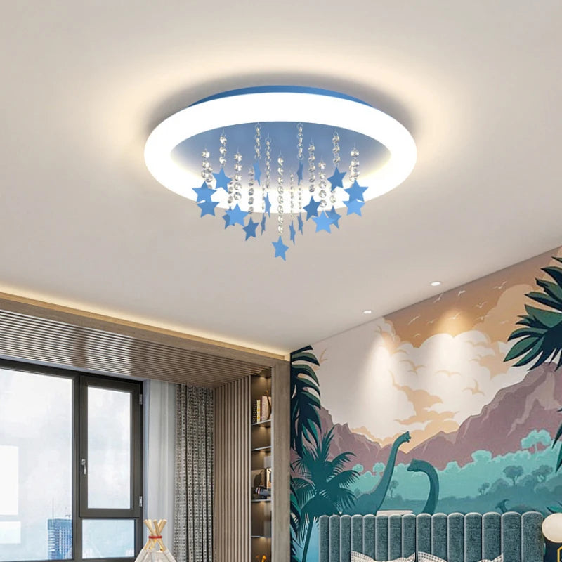 lampe nuage étoile style nordique pour chambre enfant - vue 6 sur 12