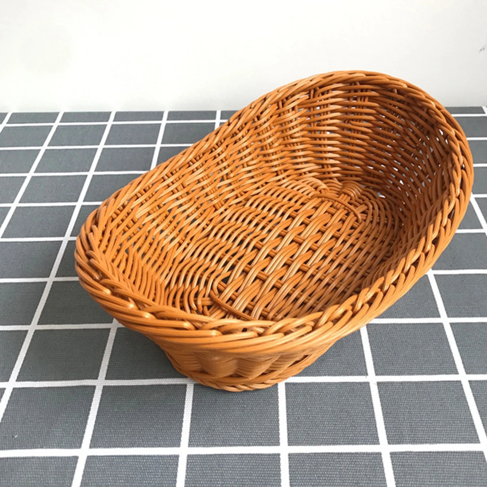 panier en rotin tissé pour service de légumes en cuisine - vue 8 sur 7