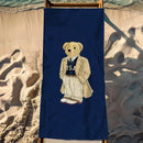 Serviette de plage microfibre séchage rapide oursons voyage