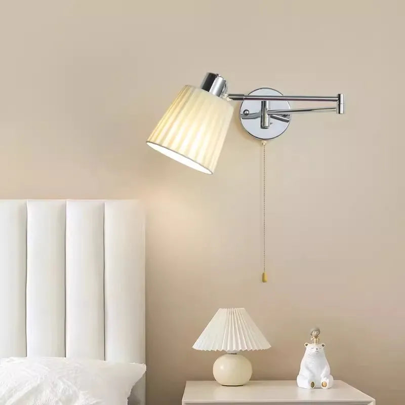 applique murale télescopique moderne lampe de lecture pliable minimaliste - vue 2 sur 17