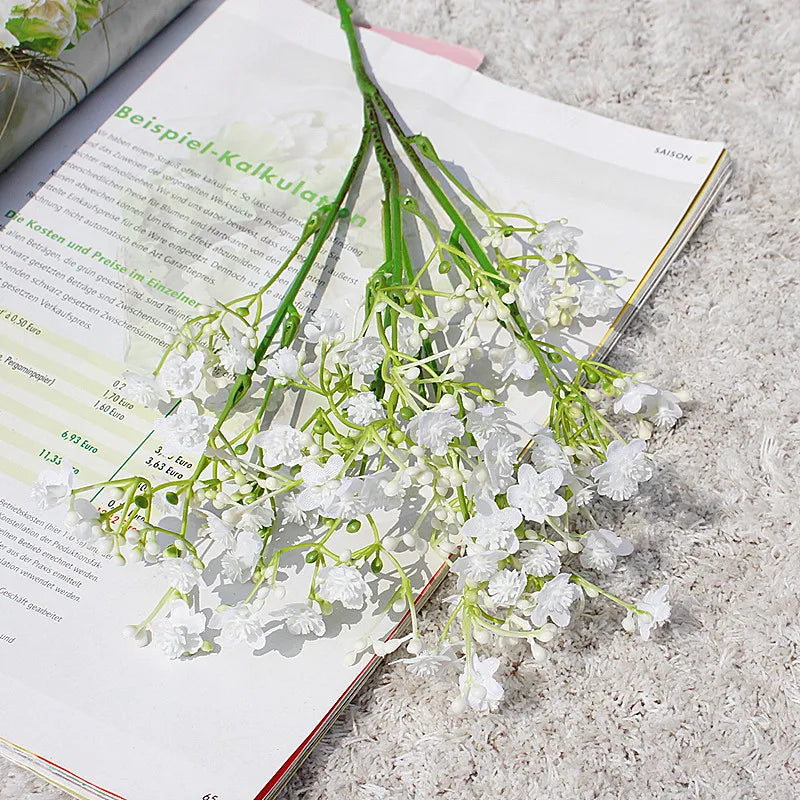 gypsophile fleurs artificielles pour mariage décoration florale 2024 - vue 9 sur 12