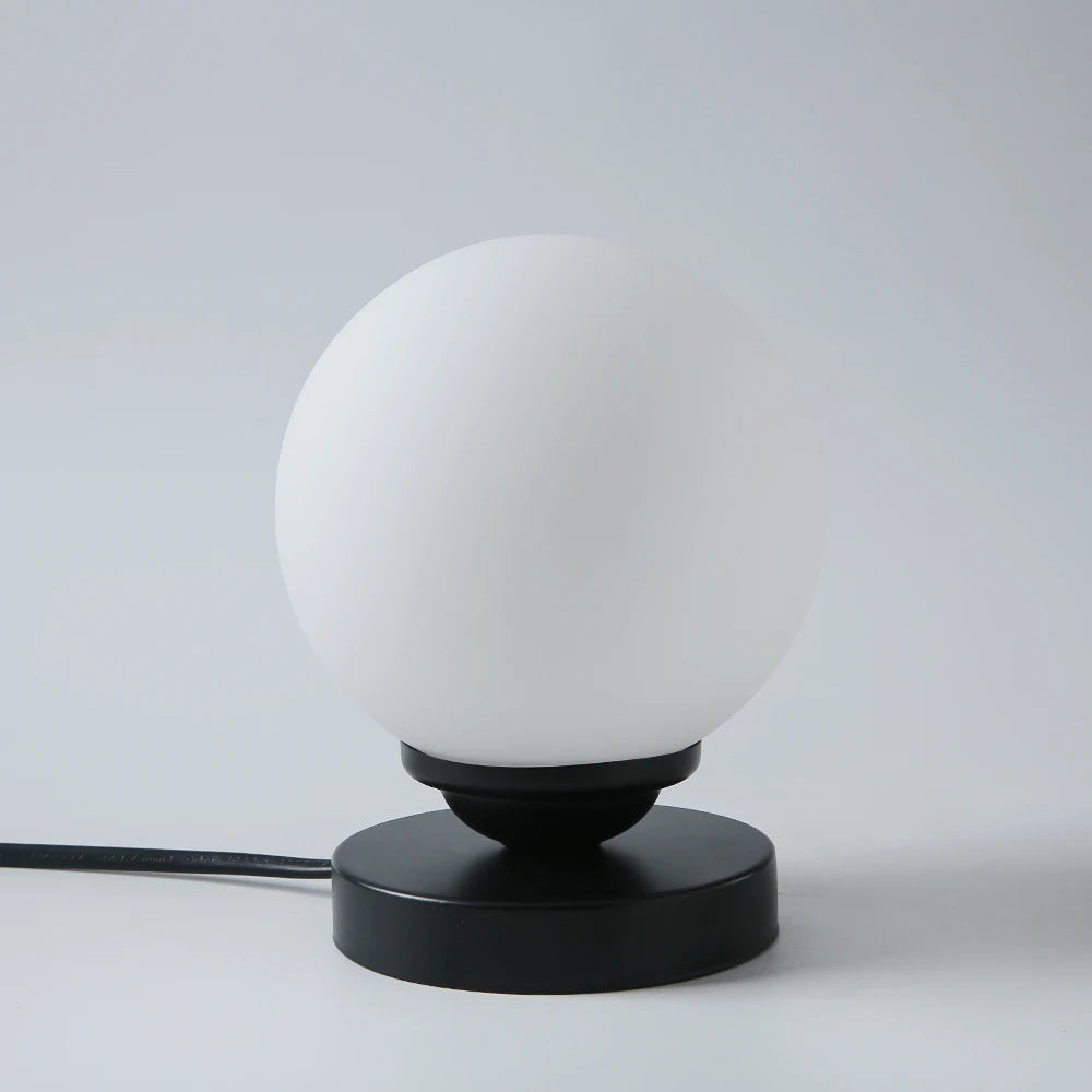 LED lampe de lecture lampes de Table boule de verre doré de bureau - vue 5 sur 9