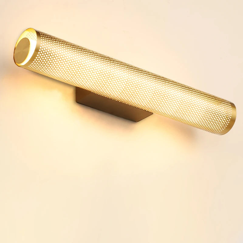 Applique murale LED en laiton et fer