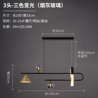 lustre style nordique moderne avec ampoule led en verre