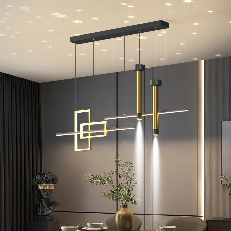 lustre moderne luxe en verre étoilé pour intérieur - vue 4 sur 12