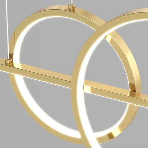 Modern minimalist LED chandelier for home decor - vue 7 sur 6
