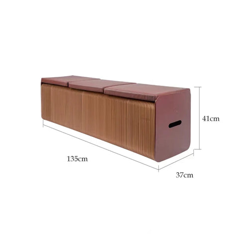 Folding Kraft Paper Stool, Creative Folding Stool, Telescopic Paper Bench, Shop Sofa Stool, Home Leisure Chair, Modern Furniture - vue 8 sur 14