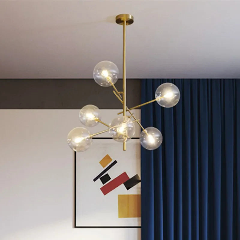 suspension en verre moderne pour décoration créative et élégante - vue 3 sur 9