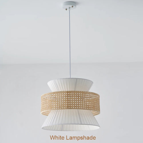 Lampe en rotin japonais Wabi Sabi - vue 3 sur 12