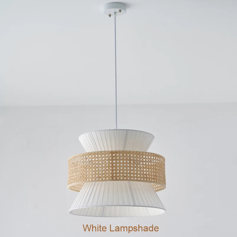 Lampe en rotin japonais Wabi Sabi - vue 3 sur 12