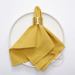 Vintage style washed cotton table napkin 40cm