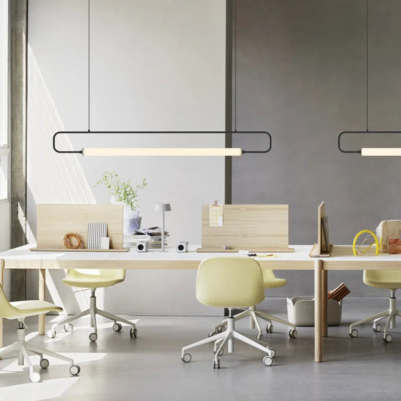 suspension nordique simple moderne en fer pour restaurant de luxe - vue 6 sur 9