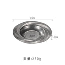 assiette inox style retro restaurant plat salade dessert