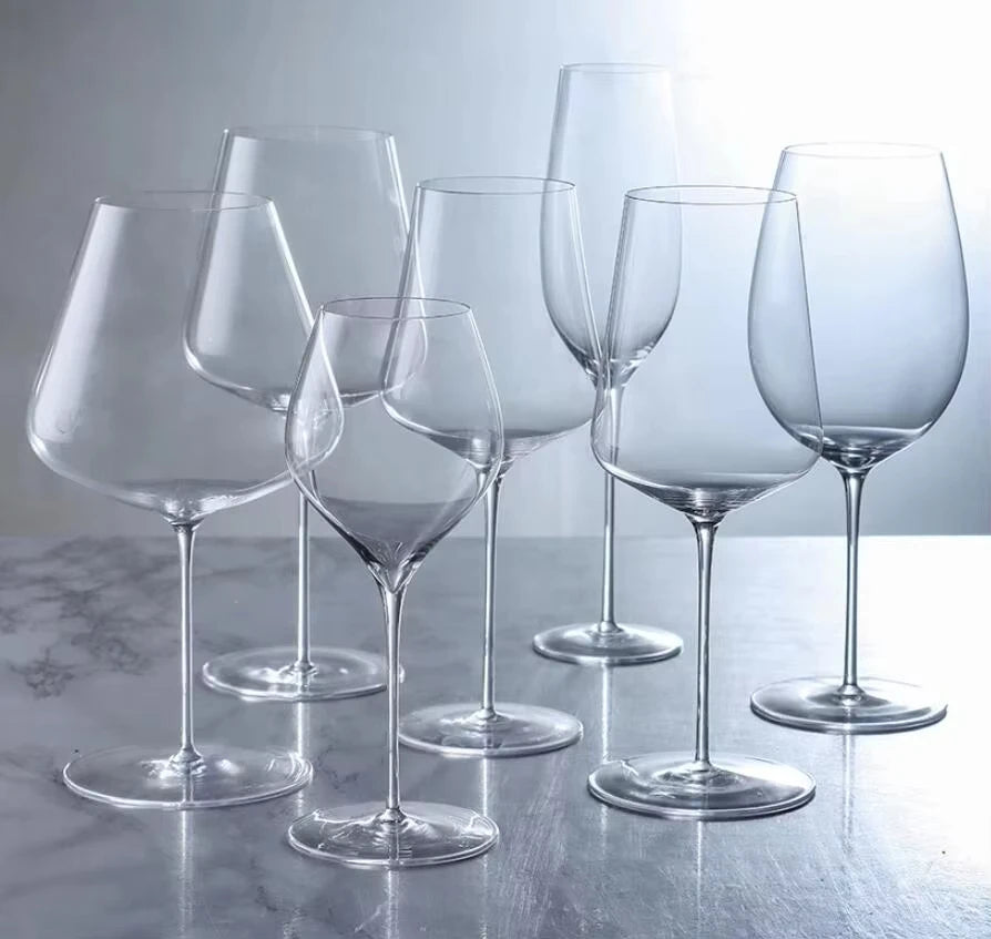 verre a vin cristal extra fin bord bombe - vue 6 sur 7