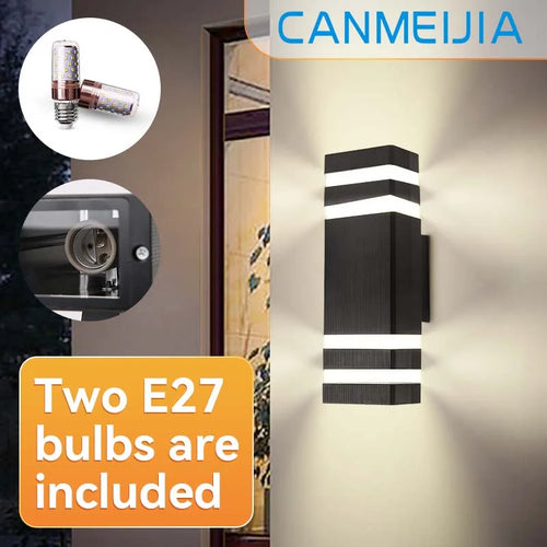 Décor applique murale LED lampes extérieures applique étanche externe escaliers éclairage chambre salon luminaire maison lampe décorative mur - vue 3 sur 13