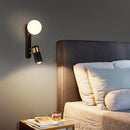 Modern minimalist nordic style rotating LED wall light