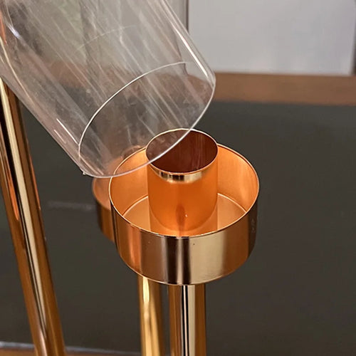 lot de 10 bougeoirs en métal pour décorations de mariage - vue 8 sur 9
