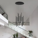 lustre escalier minimaliste moderne duplex rotatif personnalité créative