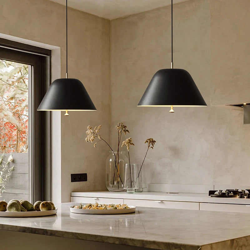 Nordique LED Suspension Lumière Cloche Suspension E27 Ampoule Pour Salon Chambre Chevet Table À Manger Café Étude Maison Luminaires - vue 6 sur 14