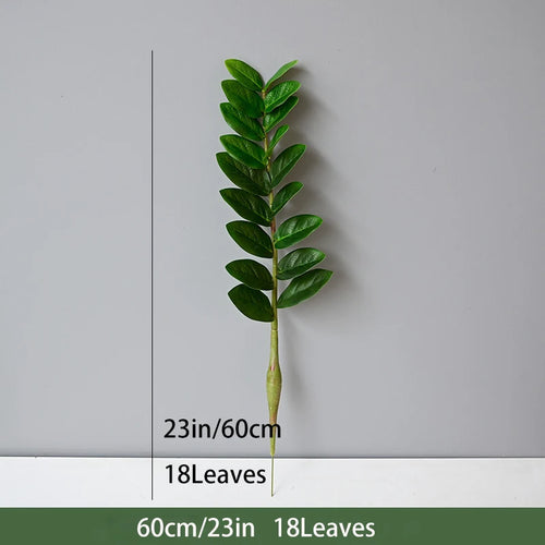 Artificial tropical money tree realistic decorative plastic plant - vue 7 sur 13