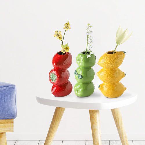 1 Piece Of Simulated Fruit Vase, Flower Arrangement, Creative Modern Style Home, Life, Horticultural Decorations - vue 4 sur 8