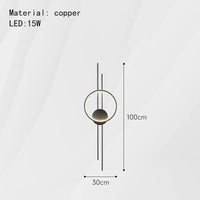 applique murale en laiton minimaliste trois intensités art déco