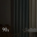 Rideau occultant plissé style moderne pour salon chambre