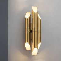 applique murale led postmoderne en fer doré décorative d'intérieur