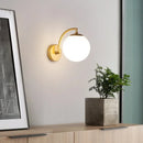 Nordic minimalist glass ball wall light for home