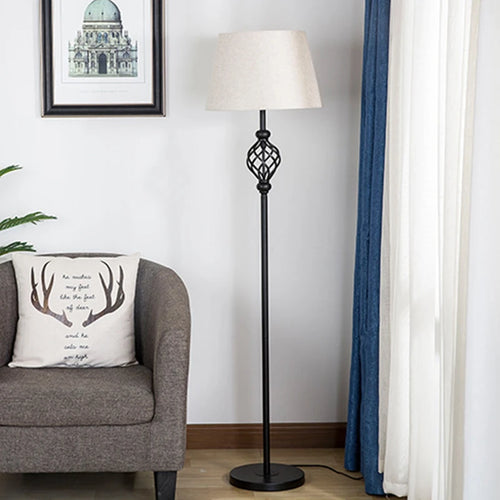 lampadaire simple rétro en fer pour intérieur - vue 3 sur 7