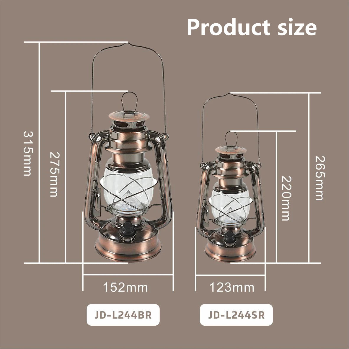 lampe d'ambiance rétro portable rechargeable pour camping et fêtes - vue 6 sur 6