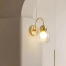 applique murale moderne en verre et cuivre design élégant pour intérieur