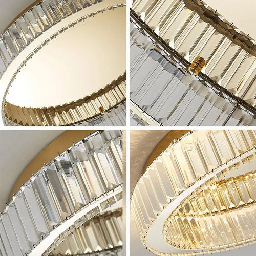 Plafonnier moderne en cristal led pour décoration intérieure
