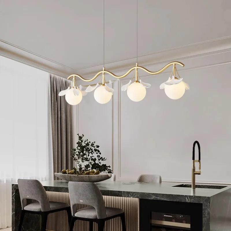 lustre suspension nordique pour éclairage intérieur salon - vue 5 sur 11