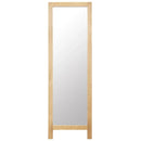 Floor mirror 48x46,5x150 cm solid oak wood home decoration wall decal living room decoration