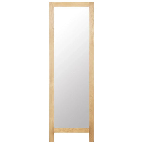 Floor mirror 48x46,5x150 cm solid oak wood home decoration wall decal living room decoration - vue 3 sur 7
