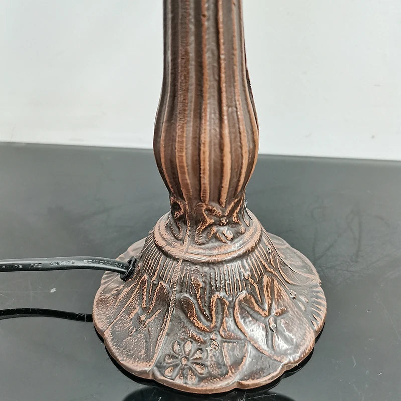 lampe de chevet libellule bleue style européen décoration antique - vue 6 sur 8