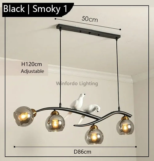 suspension design moderne forme oiseau scandinave décoratif winfordo - vue 9 sur 18