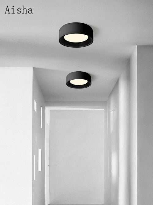 Italian minimalist LED ceiling light modern design for interior decor - vue 7 sur 12