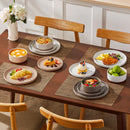 service de table porcelaine relief design moderne élégant