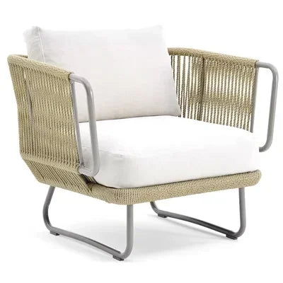 ensembles de meubles de jardin naturels avec coussins luxueux - vue 13 sur 15