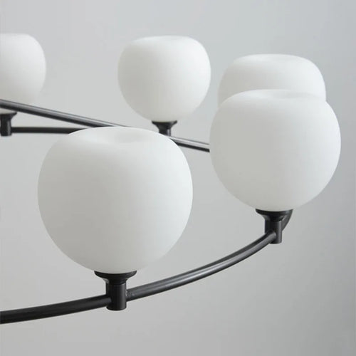 suspension moderne en laiton et verre hauteur réglable