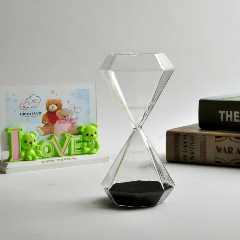 sablier en diamant 5 minutes idéal pour enfants décoration originale - vue 14 sur 16